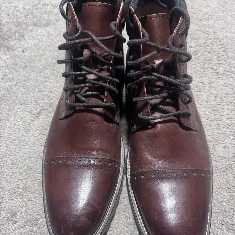 Warfield & Grand Dark Brown Leather Boots